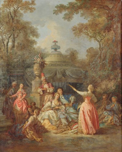 Russisch Concert, 1770 door Jean Baptiste Leprince